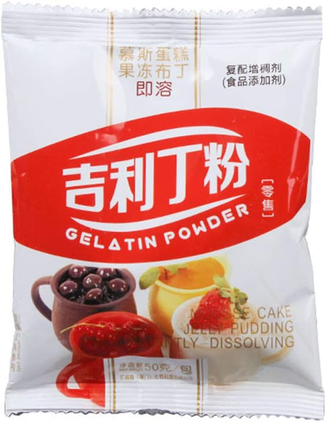 NOWON 50g Unflavored Gelatine powder Mousse Cake Jelly Dessert Mix