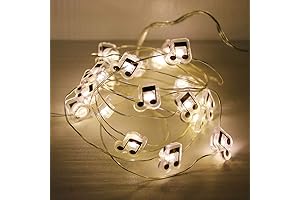GUOCHENG Note Light Moon Firefly String Lights