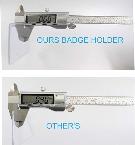 Miniatura 5 de King Sum - Porta gafete de identificación vertical, sellable, impermeable, plástico transparente, compatible con RFID, proximidad, tarjeta de banda