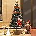 TOLEAD Árbol de Navidad artificial de 180 cm con soporte plegable de...