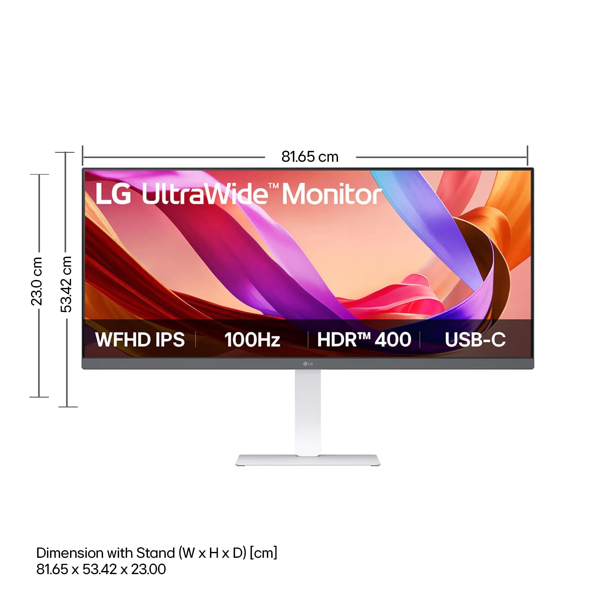 LG 34U530A 86.36cm (34 Inch) UltraWide WFHD (2560x1080) IPS Monitor, Anti-Glare, HDR10, 3-Side Virtually Borderless, HDMI, DP, USB-C, Speakers, Tilt/Height/Swivel Adjustment Slim Stand (White) — Amazon image 18