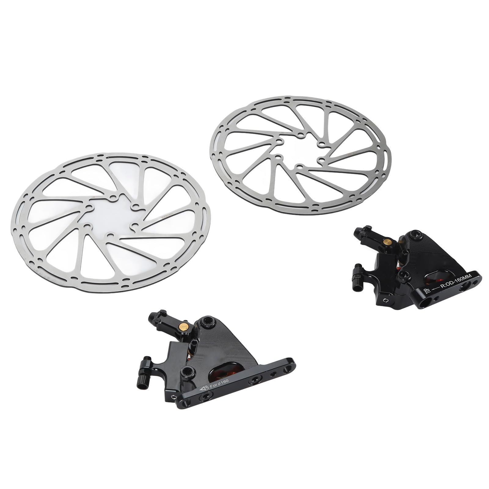 Zestaw hamulca tarczowego roweru aluminium aluminiowe zaciskanie ze stopu Aluminiowe lekki cichy przedni tylny hydrauliczny hamulca tarczowy na rower górski