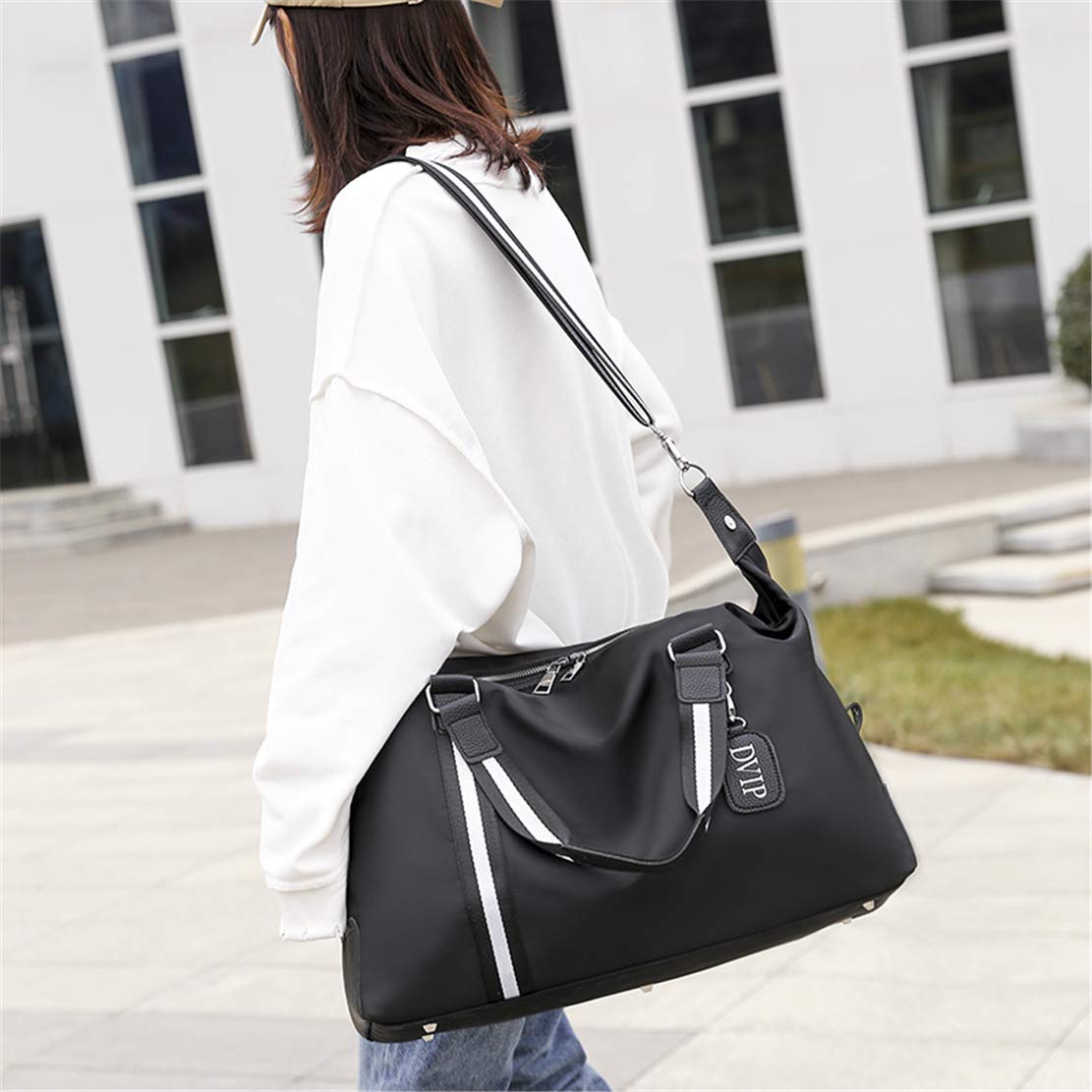 Borsa Tracolla da Donna, Borsa Spalla Portafoglio Impermeabile Nylon Borsa a Mano Zaino Tote Multifunzione Scuola Tasca Messenger Crossbody Bag