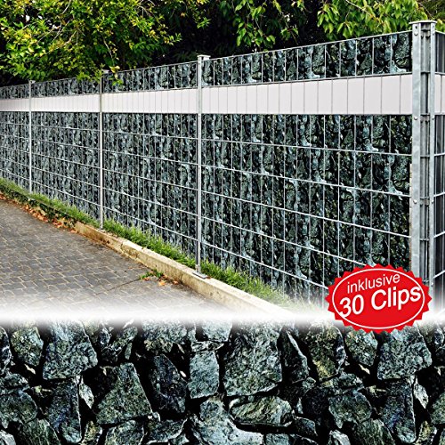 Preisvergleich Produktbild BRAST Sichtschutzfolie Motiv Stein 1er Set = 35m