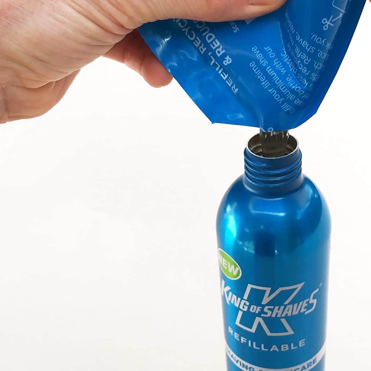 King of Shaves Sensitive Shaving Gel, Low Foam for a Refreshing and Precise Shave 175ml, Blue, 175 ml (Pack of 1) - Image 5