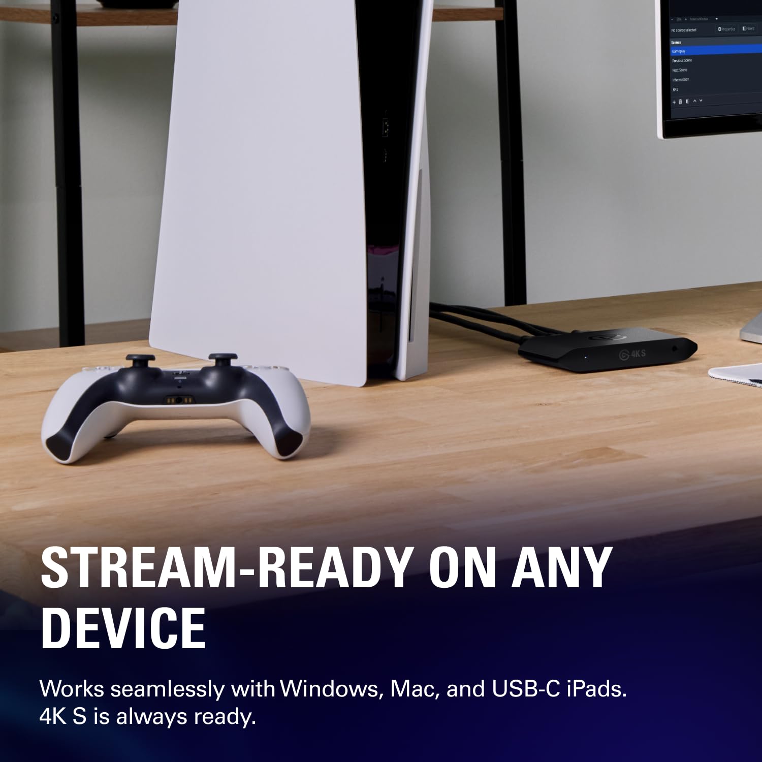 Elgato 4K S – External Capture Card for PS5, Xbox Series X/S, Switch 2, PC, Mac, iPad | 4K60, 1440p120, or 1080p240 Passthrough and Capture, HDR10, VRR, USB-C, Near-Zero Latency — Amazon image 6