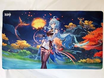 ミッドナイトブルー　原神　新衣装　甘雨　スリーブ　プレイマット ミッドナイトブルー 原神 新衣装 甘雨 スリーブ プレイマット