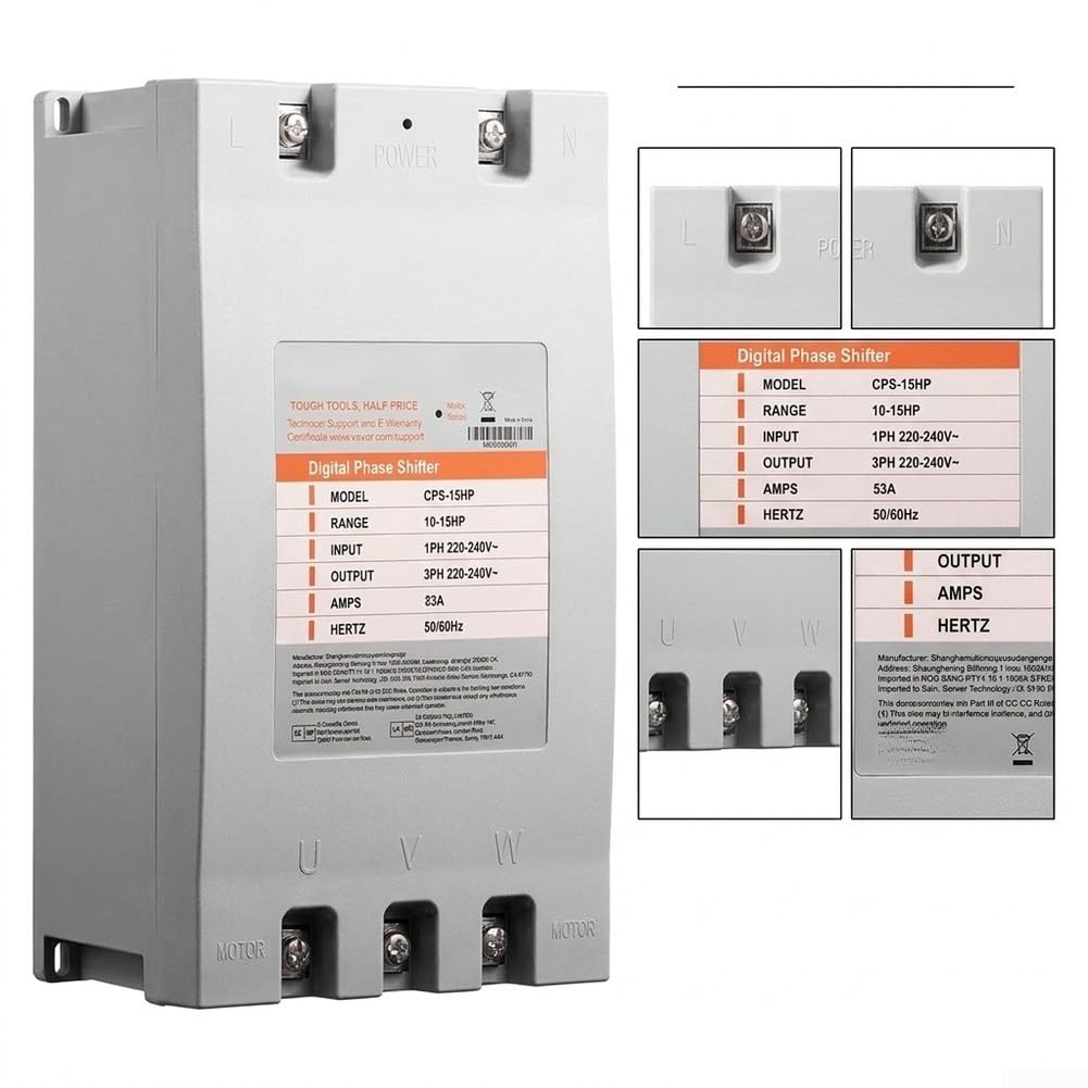 Invertitore rotante in metallo 15HP compatto 220V-240V Input