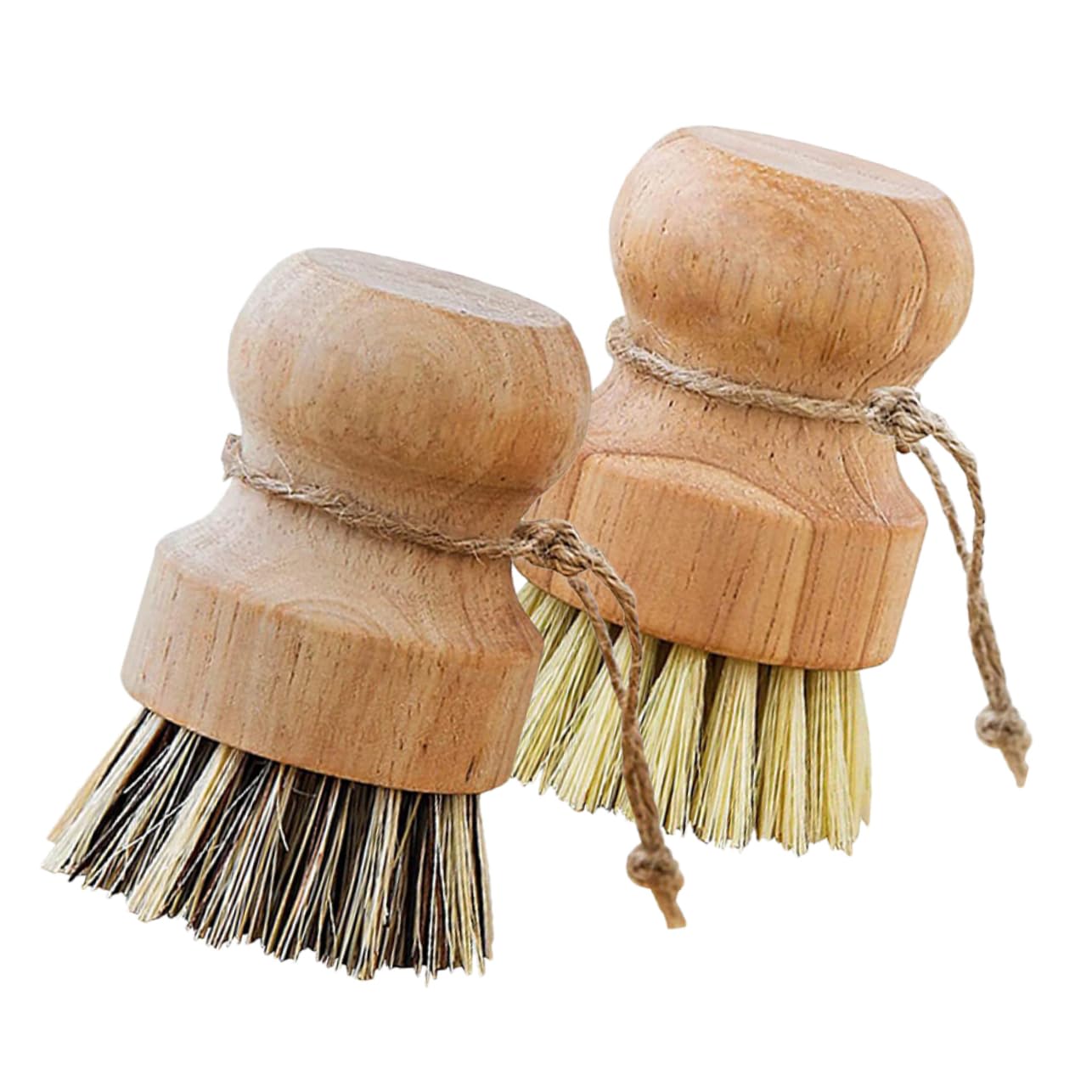 TOPBATHY 4 Juegos Juego De Cepillos para Platos De Cocina Cepillo Recogedor Cepillo para Platos con Dosificador De Jabón Acondicionador De Tela Cacerola Hundir De Madera 4 Uds * 4