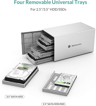 外付けハードディスク・ドライブ NAS Yottamaster 5Bay USB-C 40TB