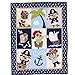 Nursery Crib Quilts Cartoon Blue Elephant/Blue Whale/Pirates of The Caribbean/Animal Voyage Baby Girl Baby Boy Comforter Baby Gift Idea (Pirates of The Caribbean)
