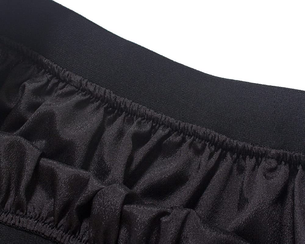 Faldas De Invierno para Mujer, Faldas De Invierno Negras, Tallas Grandes, Cintura Elástica, Falda Elegante De Talle Alto con Corazón, Faldas Plisadas Midi para (Black)