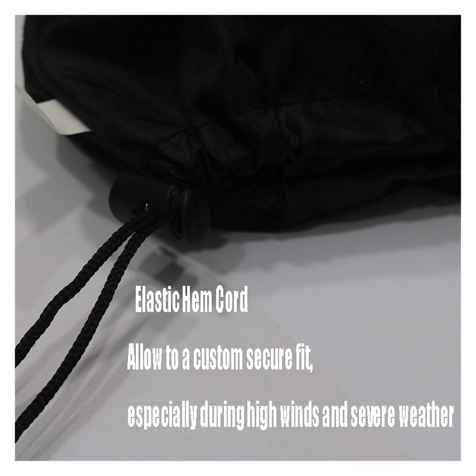 Housse Protection Brasero Ronde 85x40 Cm Tissu Oxford Imperméable - Cordon Serrage