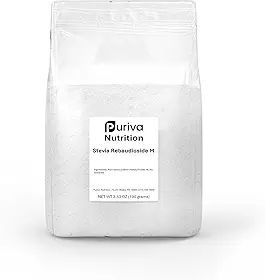 Estévia Reb M em pó (Reb-M | Rebaudiosídeo M), 100 gramas | 4.000 porções, Puriva Nutrition | Superior ao Reb A, Reb D e extratos de estévia