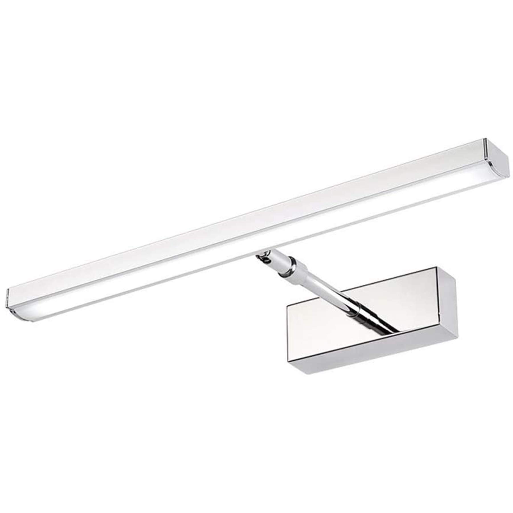 LED-Spiegel-Frontlampe, Moderne, einfache 3000K-Badezimmer-Wandleuchte, einziehbare, feuchtigkeitsbeständige Nebelspiegel-Schrankleuchte, Make-up-Licht, Aufputzmontage, Warmweiß [Energieklasse A++]