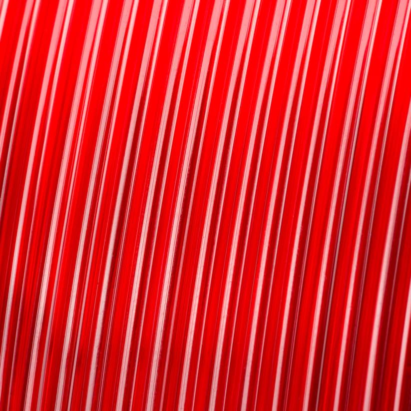 Image of Numakers PETG Translucent 3D Printer Filament Semi-Clear Glossy Finish 1.75mm 1 Kg Spool Strong Layer Adhesion Low Warp High Durability (Red)