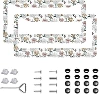 Vista 26 de 2 piezas Treat People with Kindness marcos para placa de matrícula, cubiertas y soportes de acero inoxidable con tapones de tornillo y juego