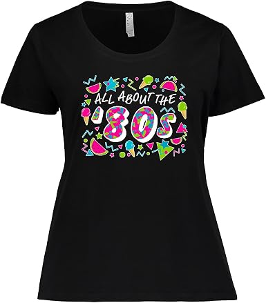 80s Women's Plus Size T-Shirt 