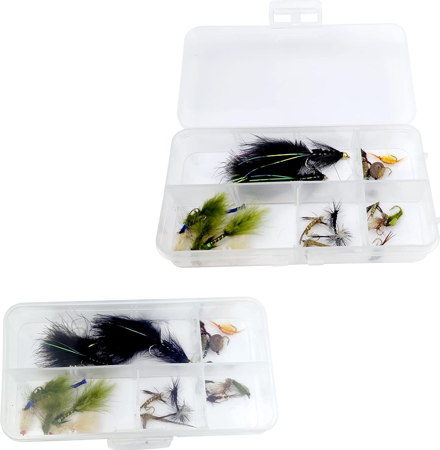 Fly Fishing Streamer Assortment Trout Handmade Fly Fishing Lures Wet Flies Streamer Saltwater Flies for Trout with Package Box(24PC BA 12 Woolybuggers Collection) : Sports & Outdoors