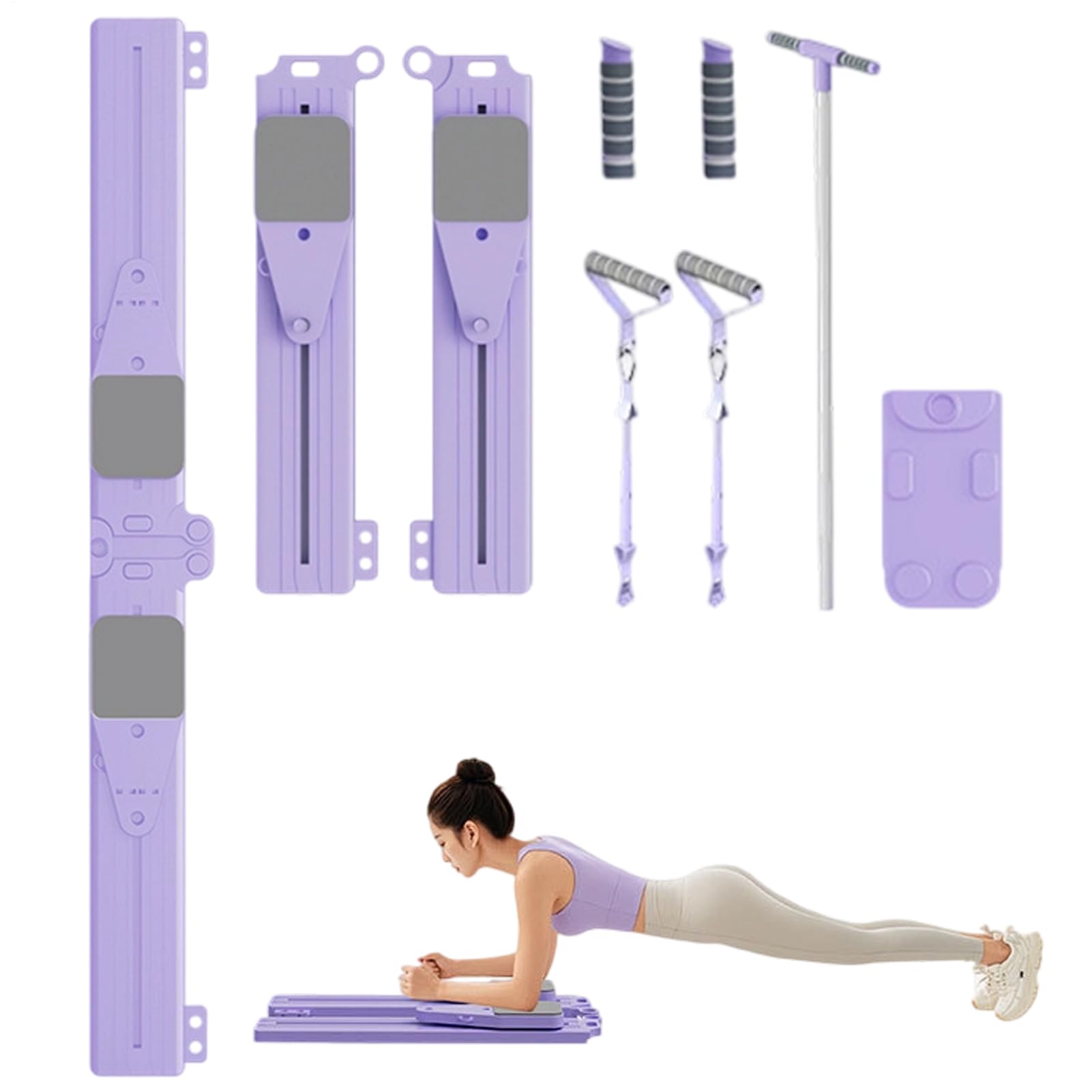 Reformer Pilates Pieghevole Attrezzo Multifunzione Piegevole Per Addominali | Attrezzi Per Costruzione Muscolare Equilibrio Riabilitazione Esercizi Waist