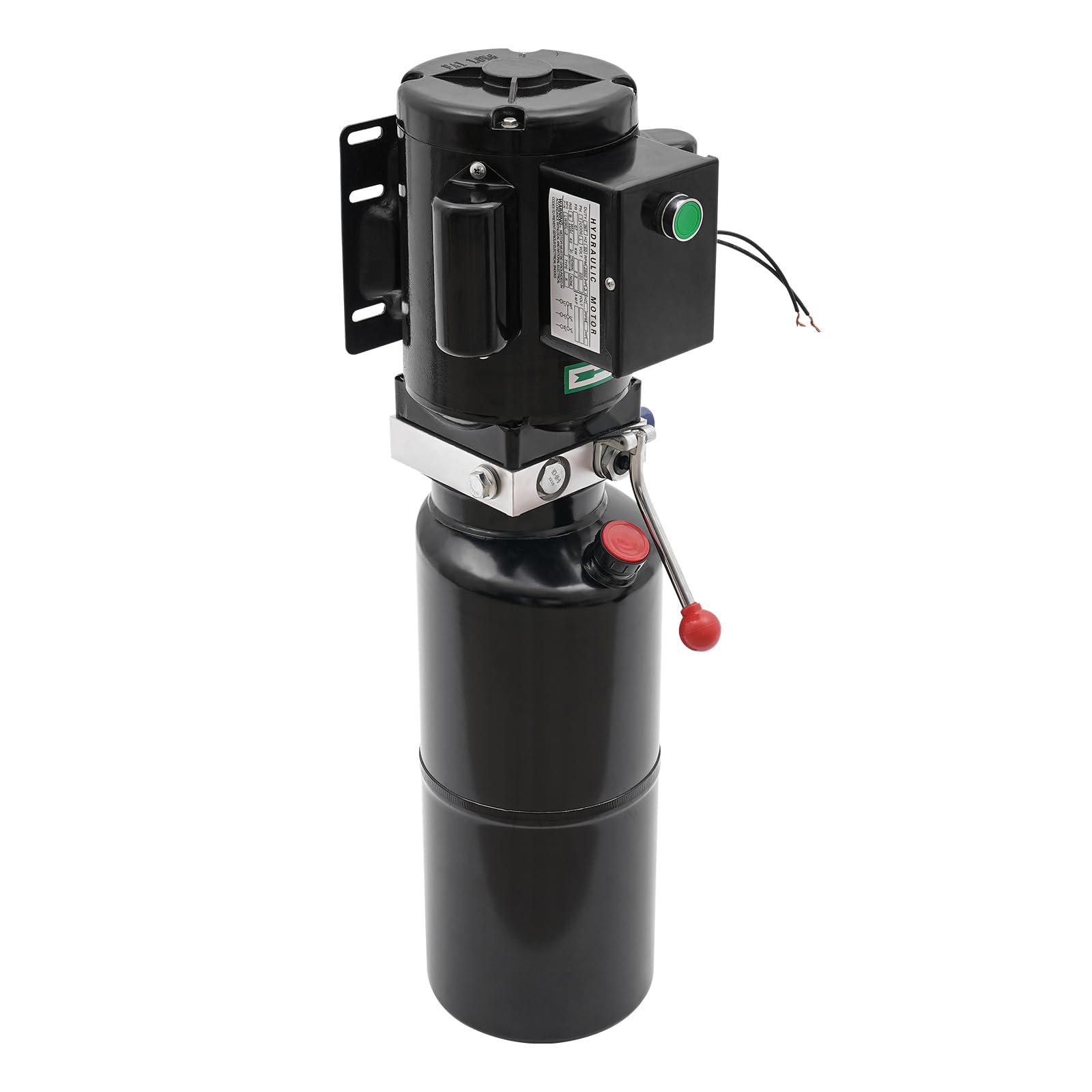 Pompa idraulica, 220 V, unità idraulica ad azione semplice, con serbatoio da 10 l, pompa manuale idraulica elettrica in acciaio, per ascensori, carrelli elevatori e accessori per auto