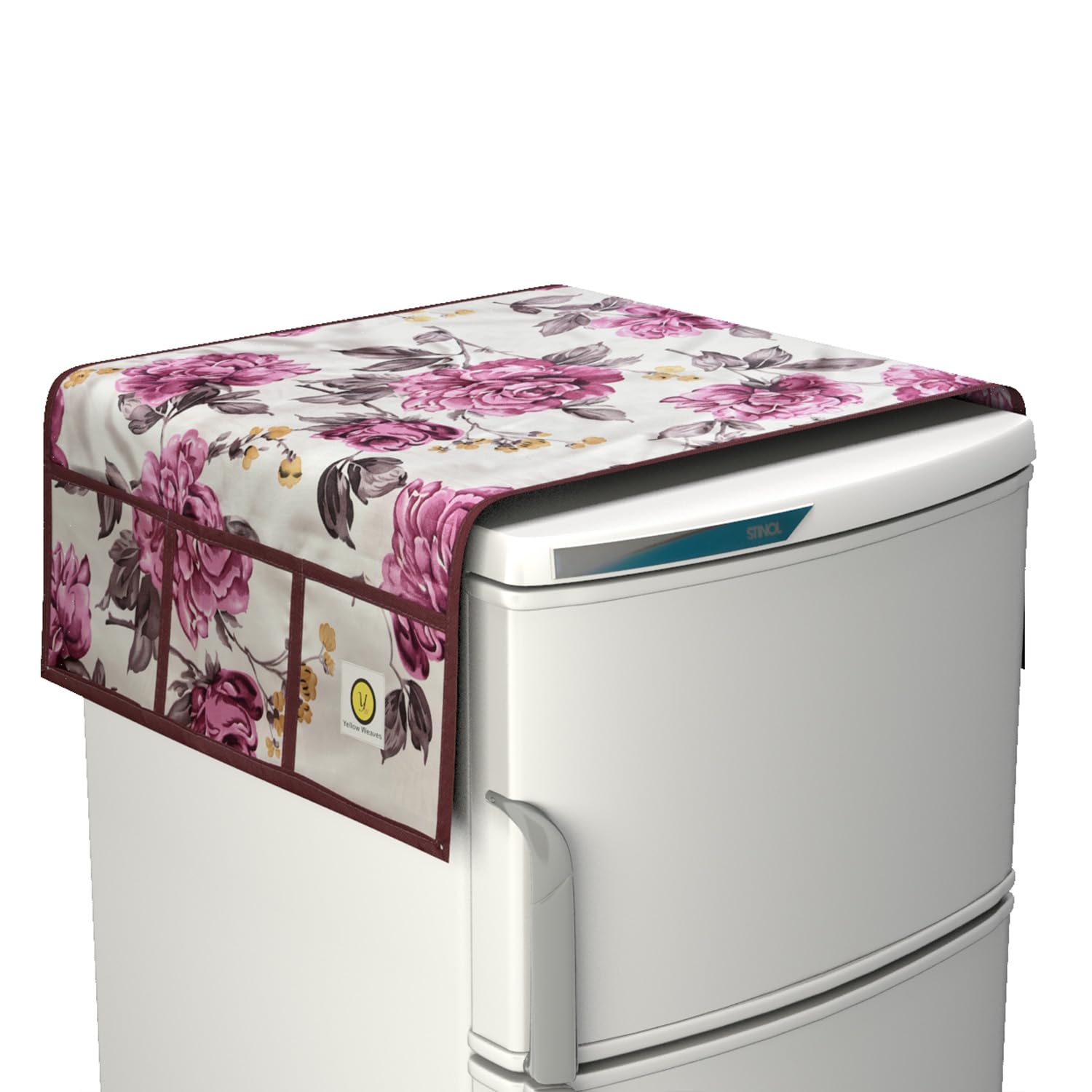 Yellow Weaves Floral Design Decorative Fridge Top Cover, Color - Pink (B0D11SMJ47) Amazon Price History, Amazon Price Tracker