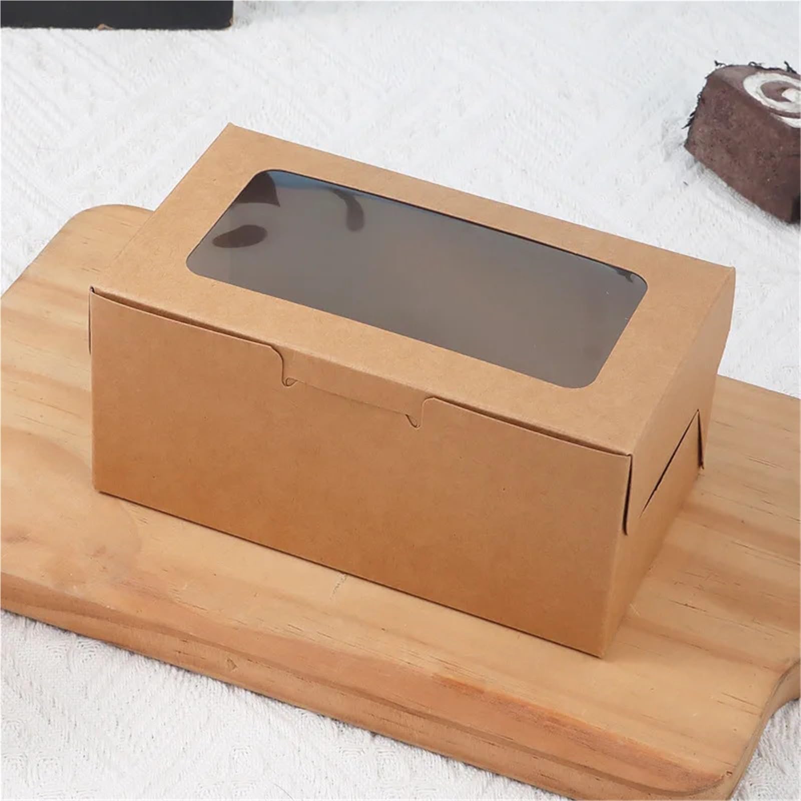 WNBFTTK Cajas Para Tartas Caja for cupcakes con ventana transparente, ideal for muffins, pasteles y galletas. Incluye separadores reutilizables un soporte resistente for