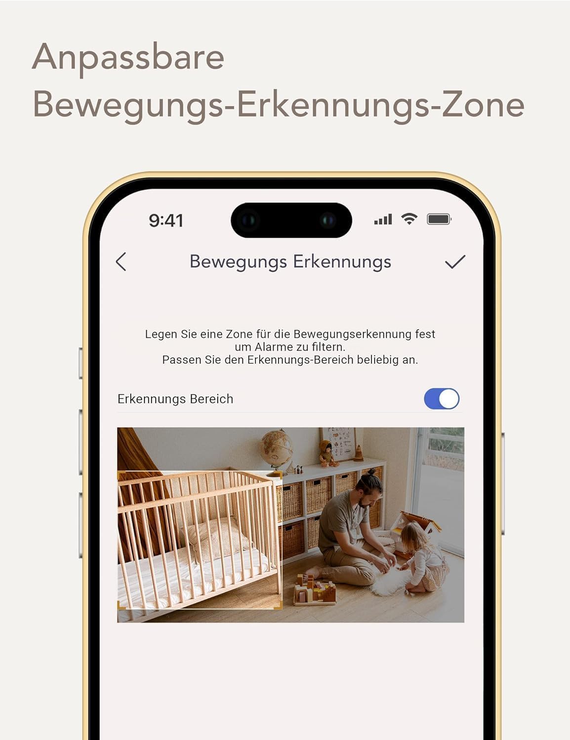 Nooie Telecamera IP Wi-Fi telecamera di sorveglianza 1080P per interni con app e rilevatore di movimento visione notturna per controllare i bambini 2 vie Audio Cloud Service