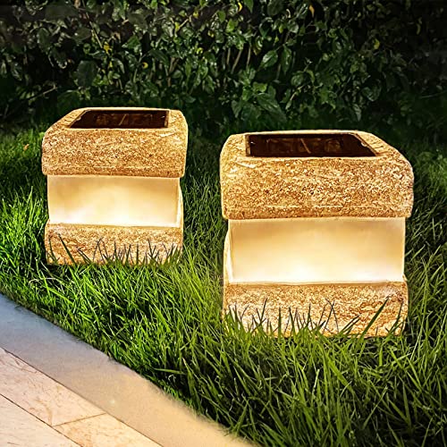 Lampe solaire extérieur pour table de terrasse et allée en lot de 2