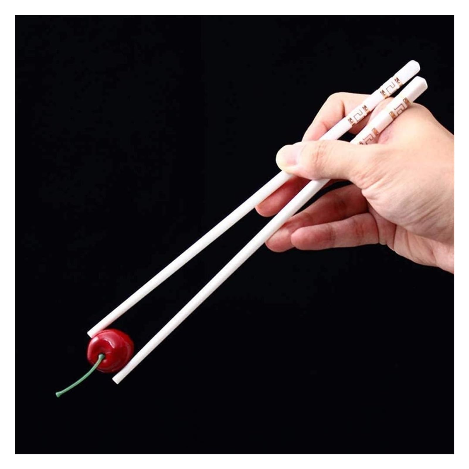 Jeu de baguettes, Cadeau de baguettes en porcelaine chinoise, 5 paires céramique réutilisables(108)