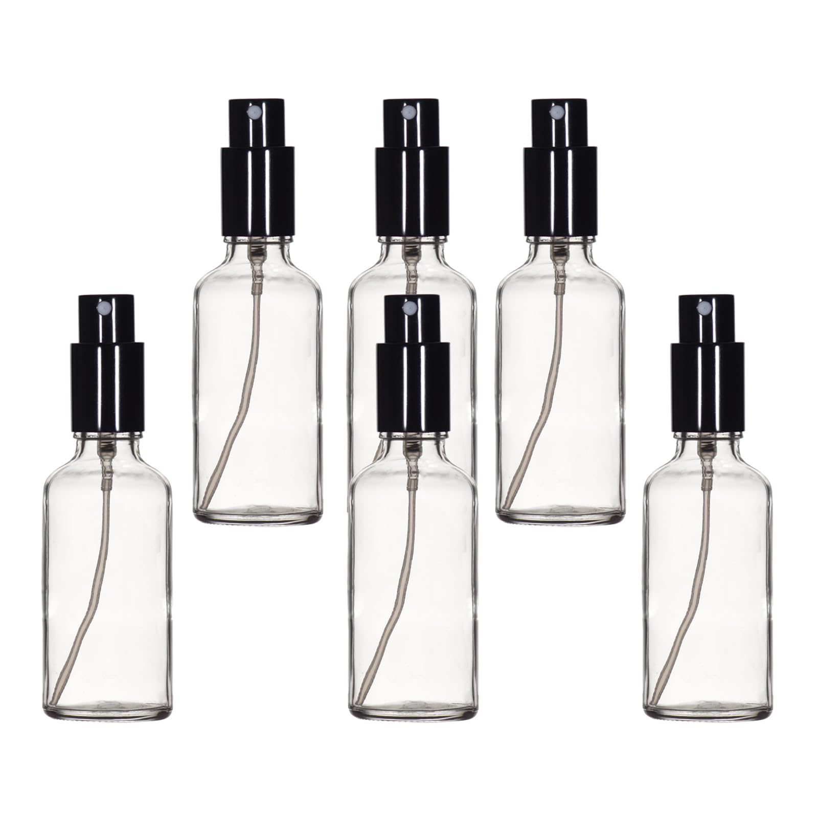 YIZHAO Braun Sprühflasche Glas 30ml, Sprühflasche Klein Glas mit [Zerstäuber], für Ätherisches Öle,Kosmetik, Apotheker, Reinigung,Aromatherapie, Massage, Haare – 6Pcs