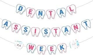 Dental Assistants Week Party Decorations Dental Assistants Week Flag Banners Holiday Celebrating Events Hospital Community Theme Party Supplies