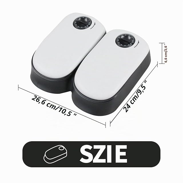 Foto 8 de 8 de Pawise Comedero automático para Mascotas de 300 ml, dispensador automático de Alimentos para Perros y Gatos