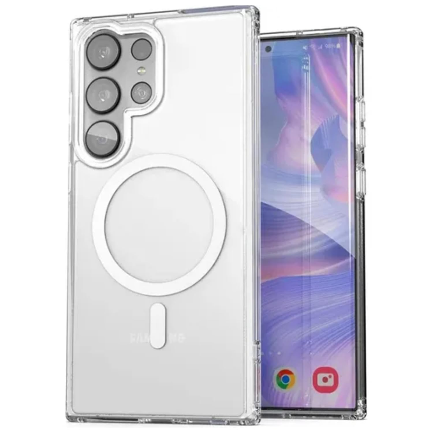 [GL CASES] Capa S25 Ultra Capinha Samsung S25 Ultra Compatível Com Magsafe Anti-Amarelamento De Silicone Premium Com Bordas Elevadas Para Câmera E Tela Com Indução Magnética