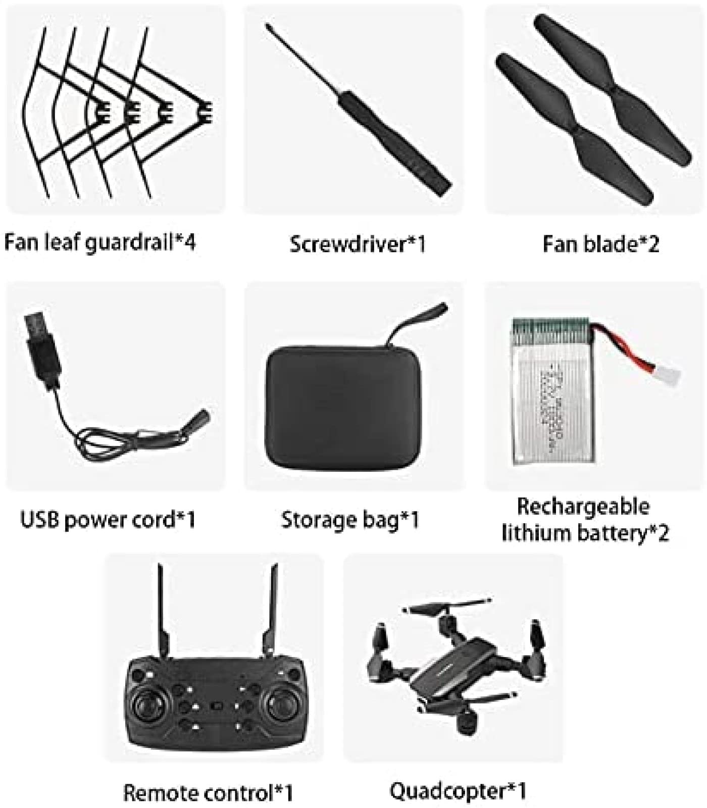 Quadcopter GPS Składane drony z kamerą 4K HD - 40 minut najdłuższego czasu lotu - Dron z kamerą dla dorosłych - Dodatkowy 1 futerał na baterię