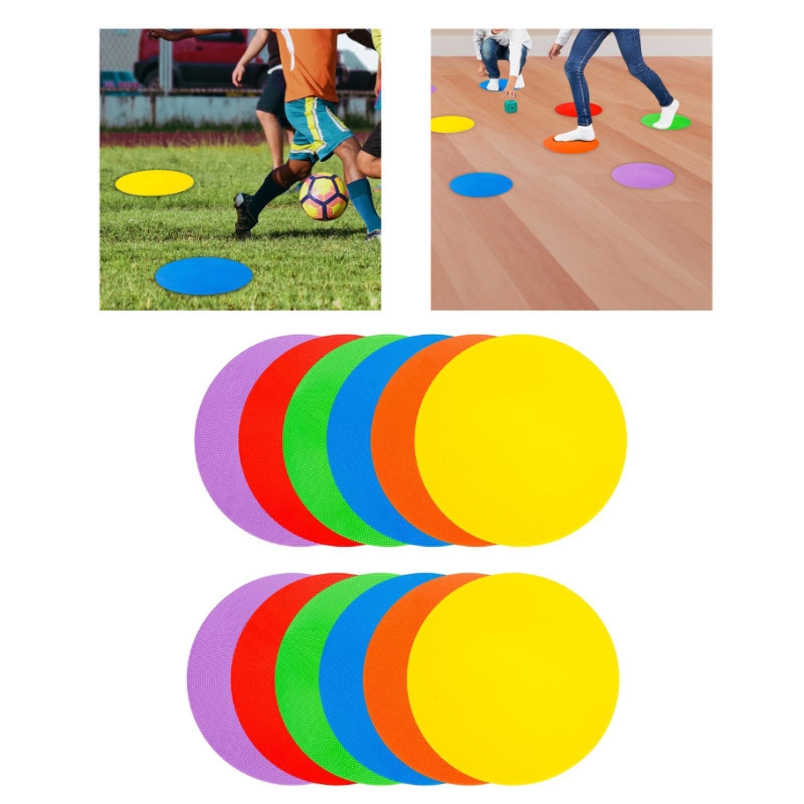 Marcadores de Puntos de Entrenamiento: Conos Planos, Discos Planos, Marcadores de Cancha, Puntos de Asiento para Práctica de Fútbol,