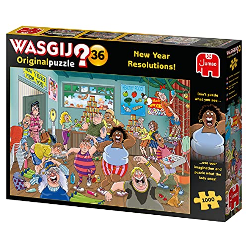 Wasgij, Original 36 - Gute Vorsätze fürs Neue Jahr!, Puzzle 1000 Teile Erwachsene, 68x49cm – Ansicht 5