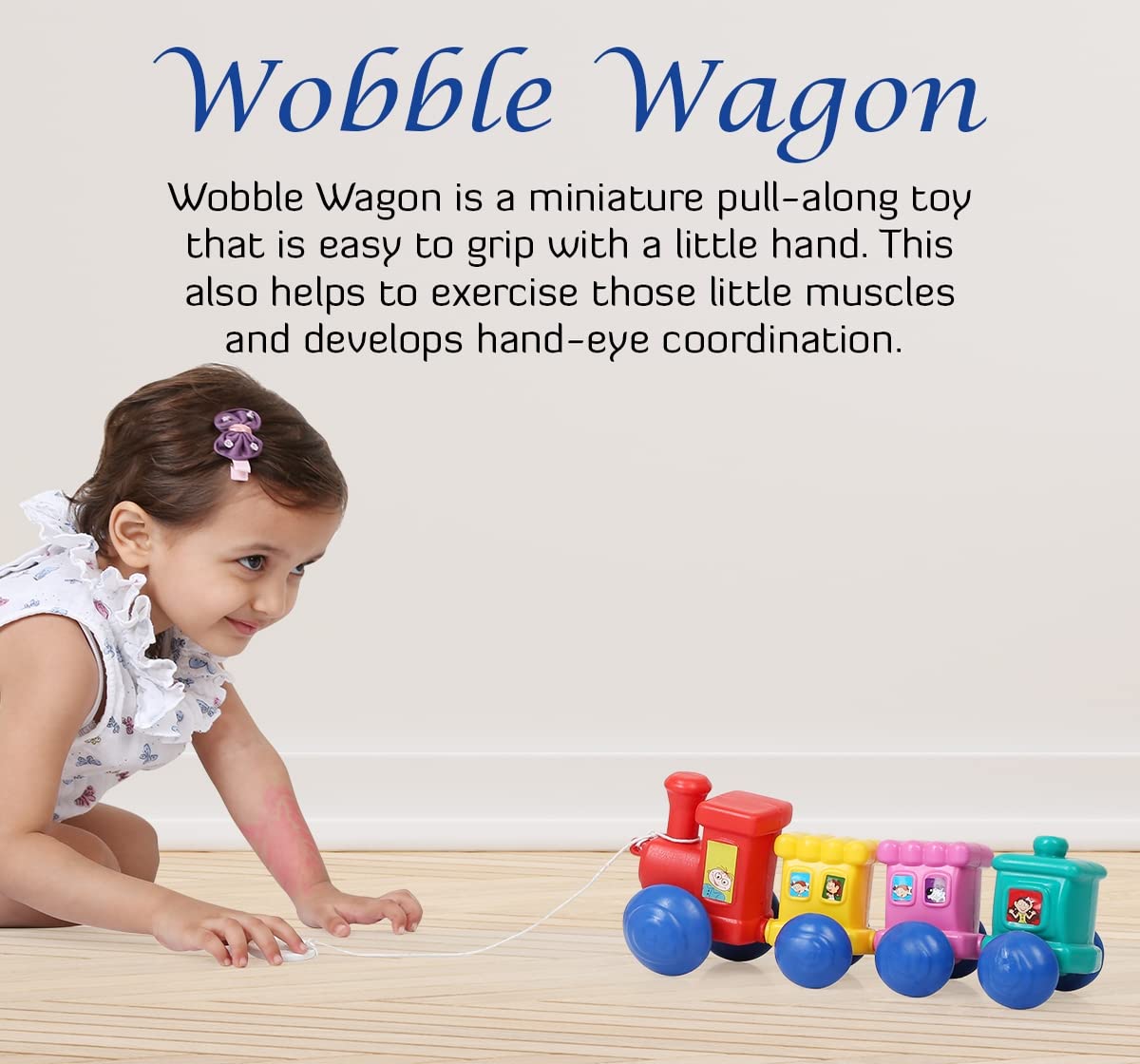 Shooting star Wobble Wagon Train Plastic Toys for Baby Multicolor 1Y+ - Image 7 thumbnail