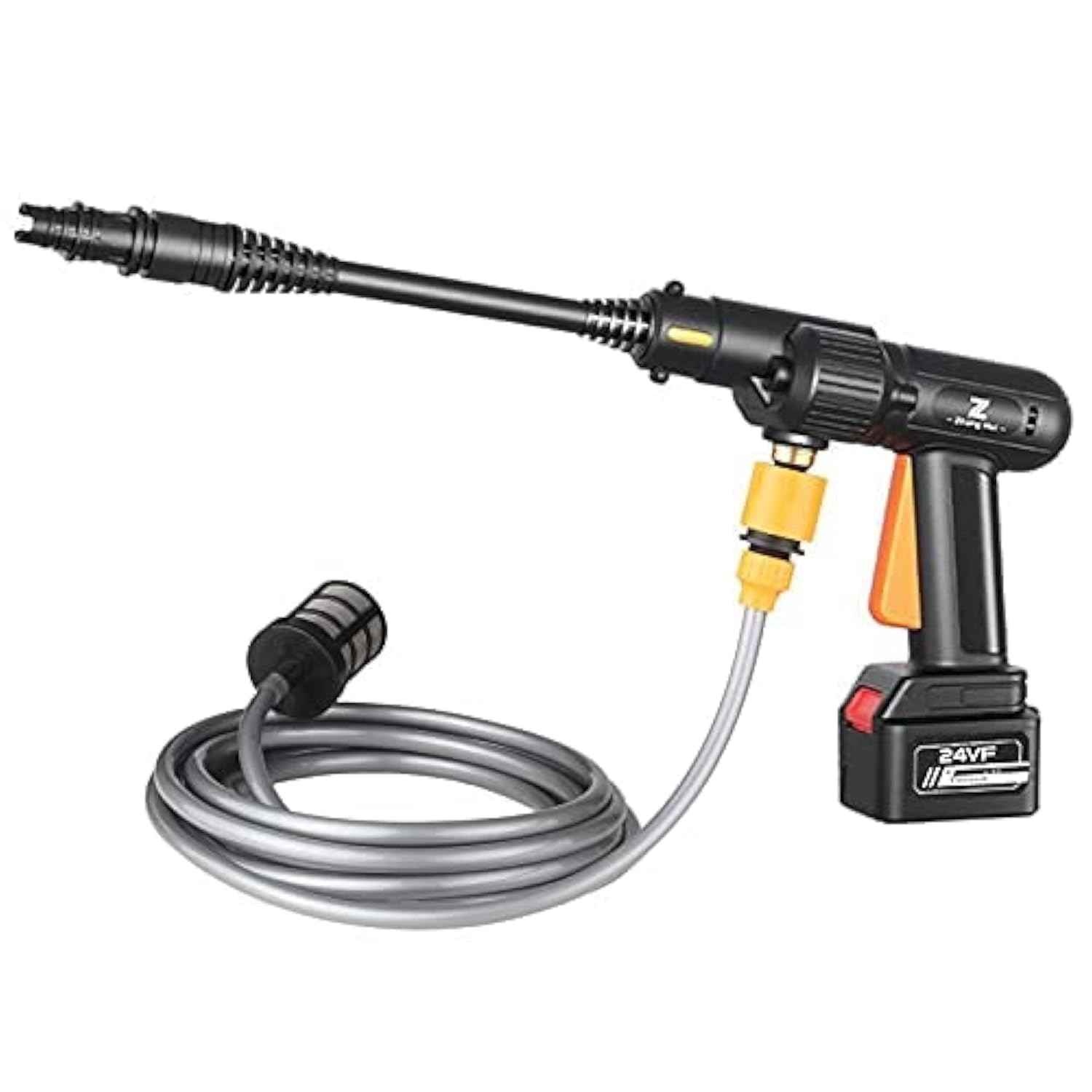 Cordless Pressure Washer,Portable High Power Cleaner with Battery Pressure Washer Gun Car Washer Suitable for Yard or House 6-in-1 Adjustable Nozzle