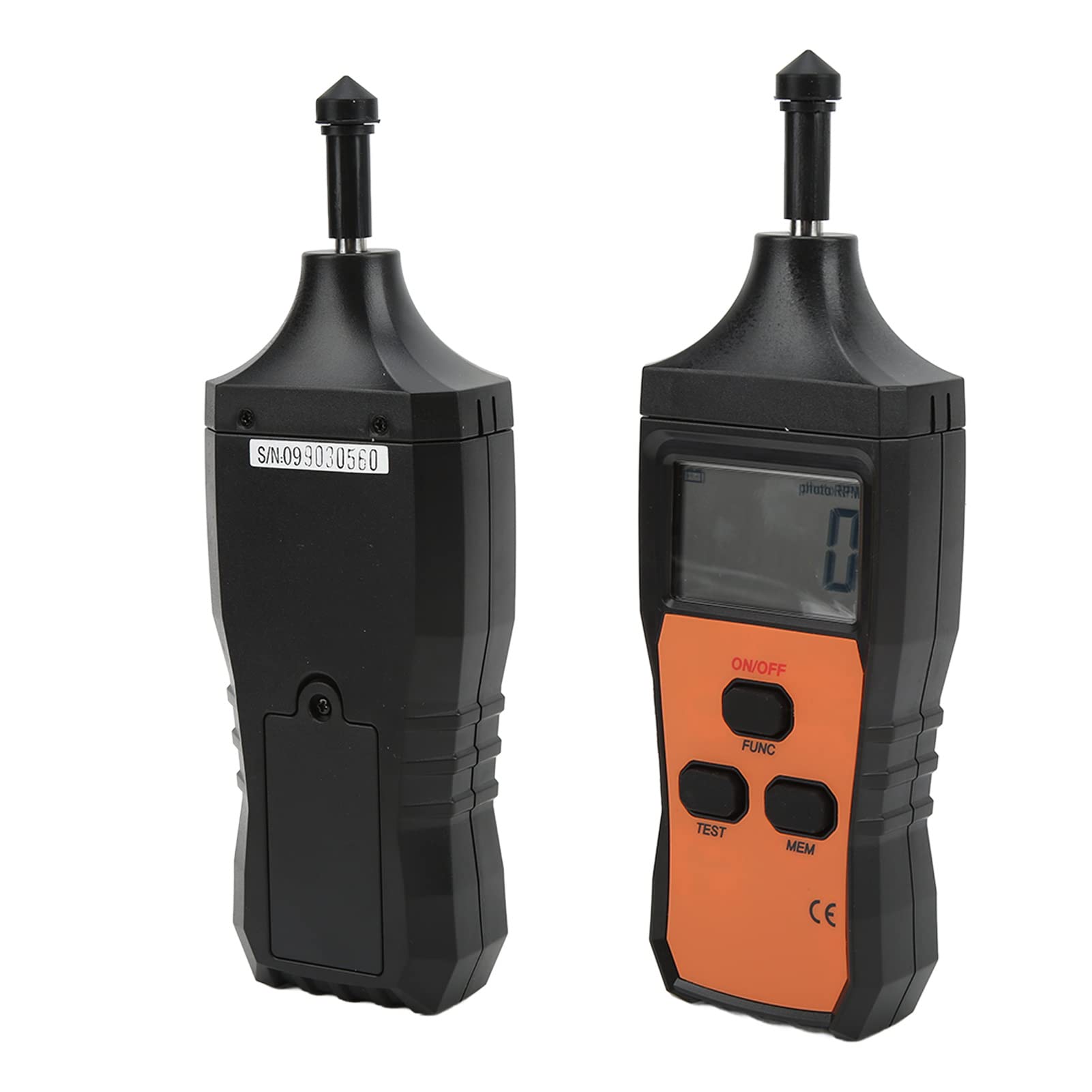 Contagiri Contagiri Digitale 6236P Strumento di Misurazione della velocità Portatile in Plastica 5 Cifre LCD Auto Range Foto e a Contatto per Uso in Officina Meccanica