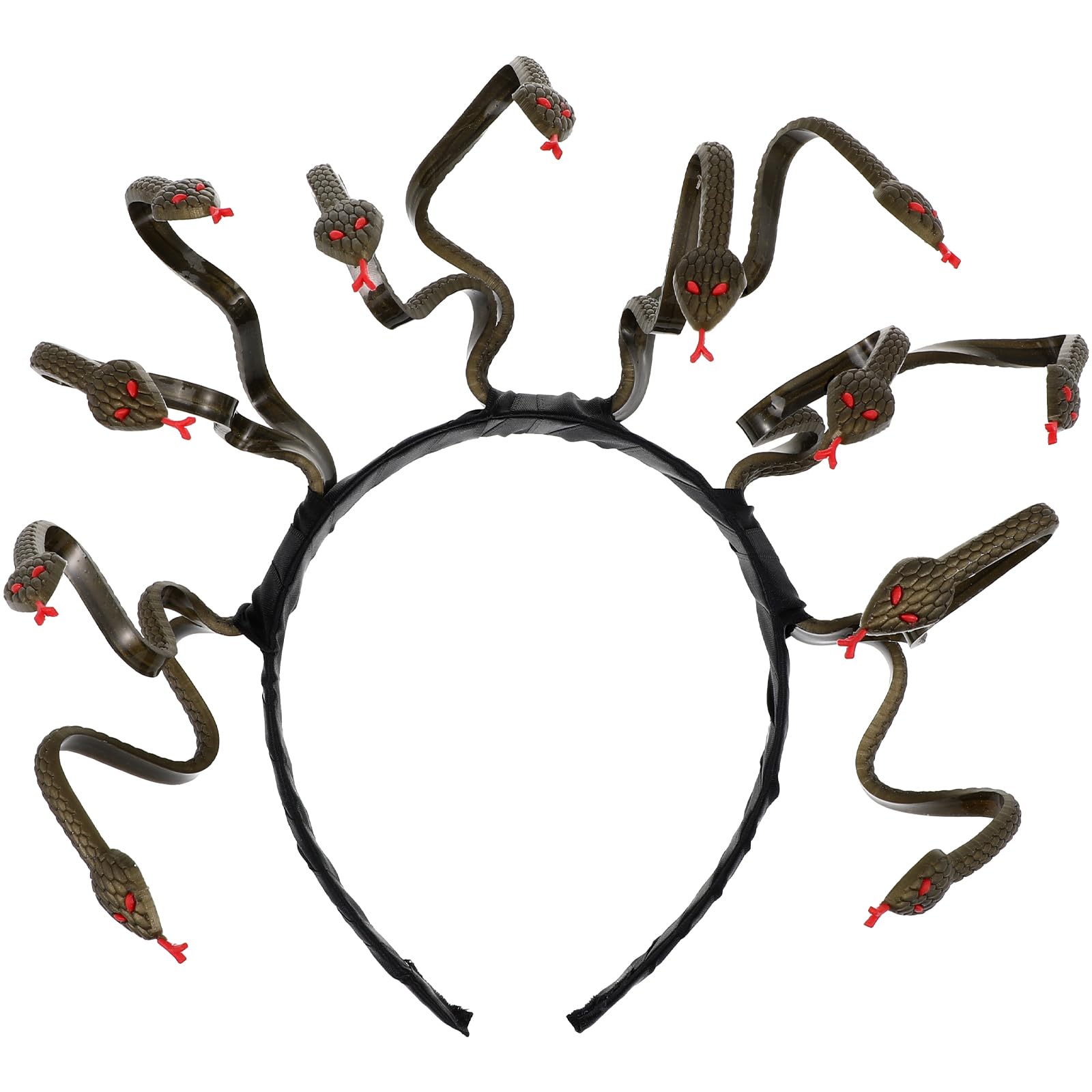 WINOMO Medusa Snake Headband Headpiece Halloween Snake Hairband Medusa Cosplay Costume Headdress Hair Accessory Masquerade Party Supplies