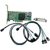 LSI SAS3008 9300-8I IT-Mode HBA JBOD PCI-E 3.0 SATA/SAS 8ポート SAS3 12Gb/s ZFS FreeNAS unRAID 2* SFF-8643 SATAケーブル