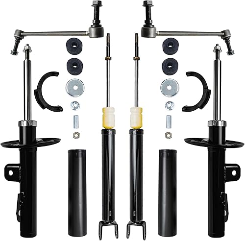 Detroit Axle - Amortiguador y estabilizadorbarra estabilizadorbarra estabilizadora + repuesto de montaje de amortiguadores traseros para Ford Taurus
