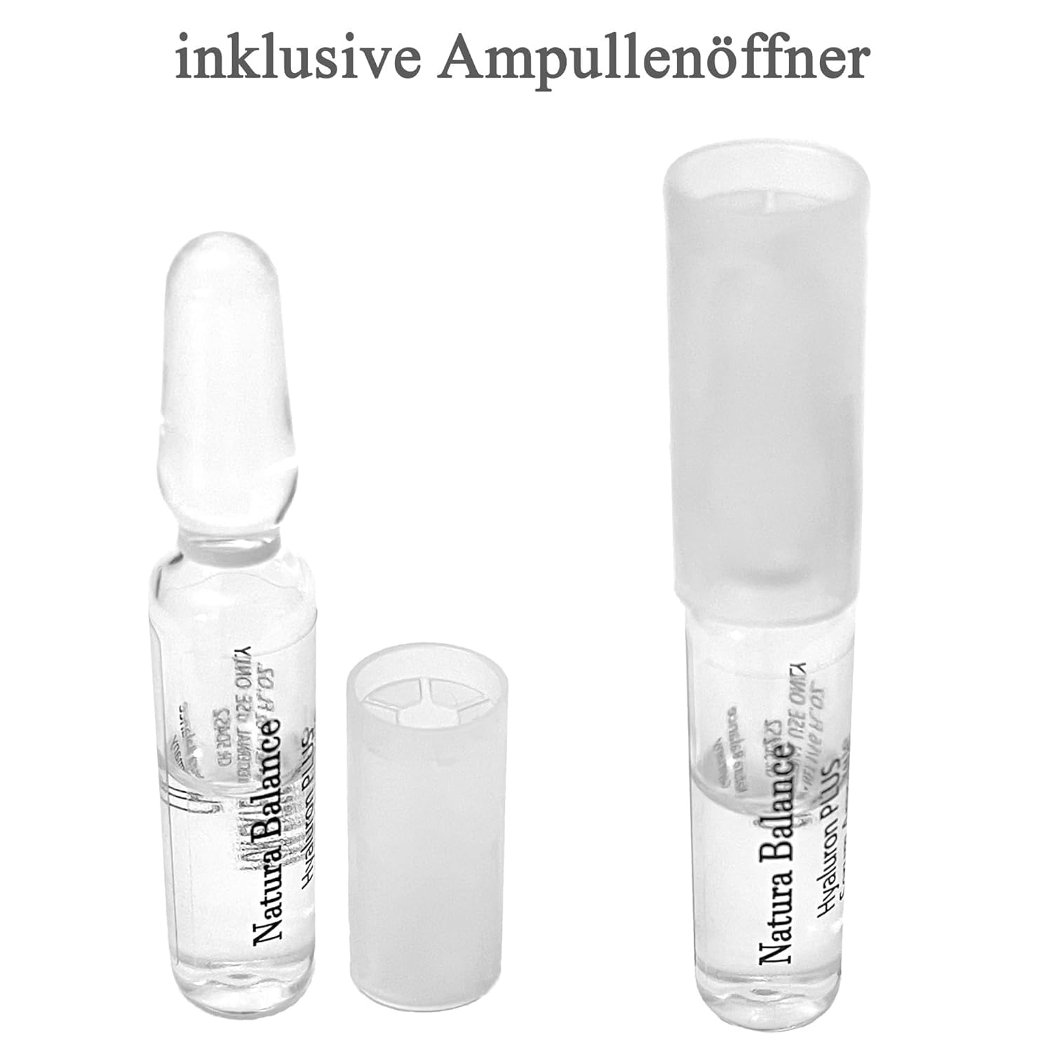 Hyaluron PLUS 30 Stück Serum Ampullen a 2 ml hochdosiert Anti Falten Gesicht Hyaluronsäure Microneedling empfindliche Haut wenig Zusatzstoffe vegan Made in Germany