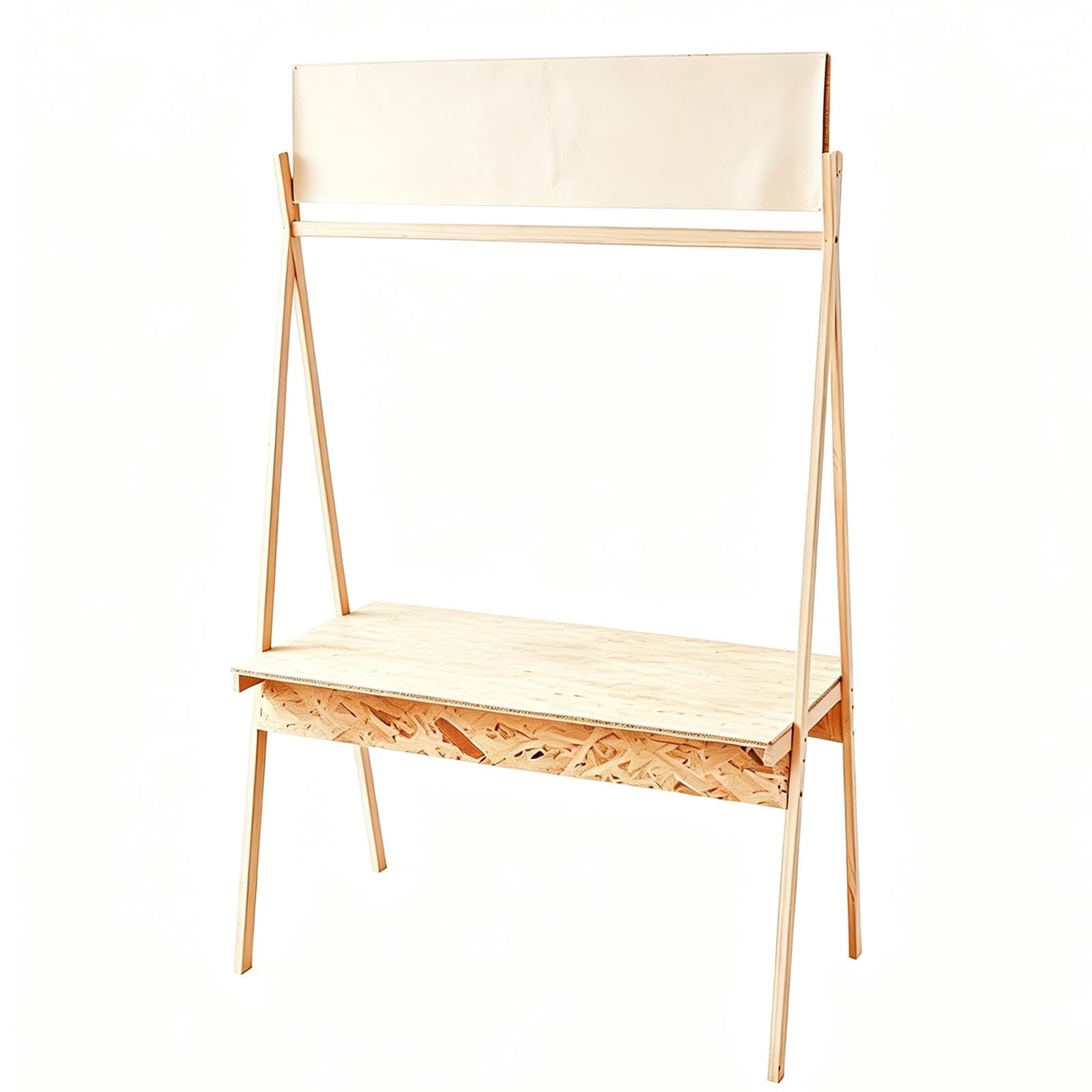Stand de Marché en Bois, Présentoir Vendeur en A