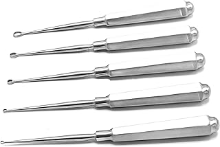 PRECISE CANADA 5 Pcs Set of Piffard Dermal Curettes 6.25