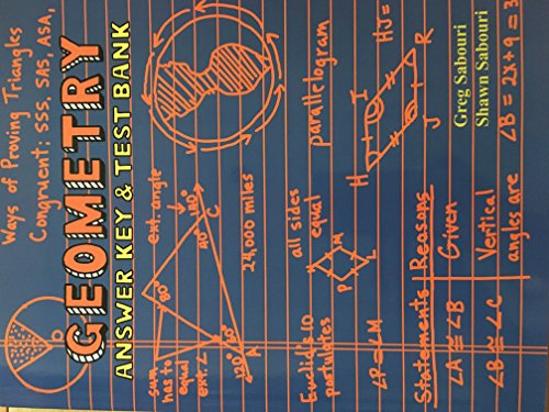 Geometry Answer Key and Test Bank
