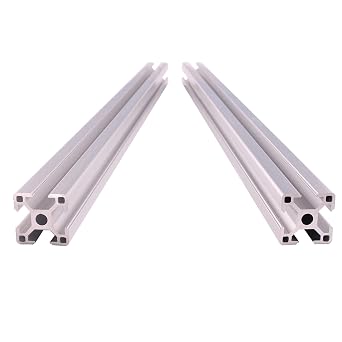 3030 1000mm 2PCS T Slot Aluminum Extrusion,Extruded Aluminum Rail, European Standard Anodized Silver Linear Rail, for 3D Printer Laser Engraving Machine CNC Workbench DIY