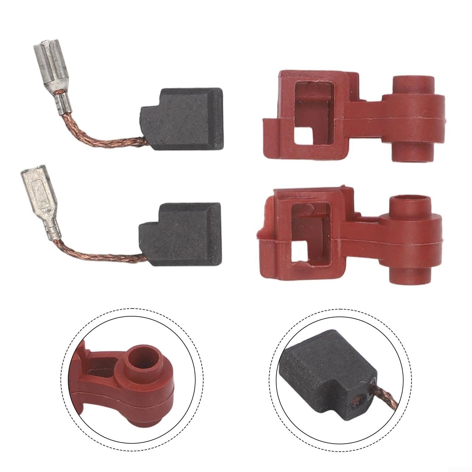 Set di 4 spazzole e bracci per smerigliatrice compatibile con D28402 D28110 D28111 65091601 64874300