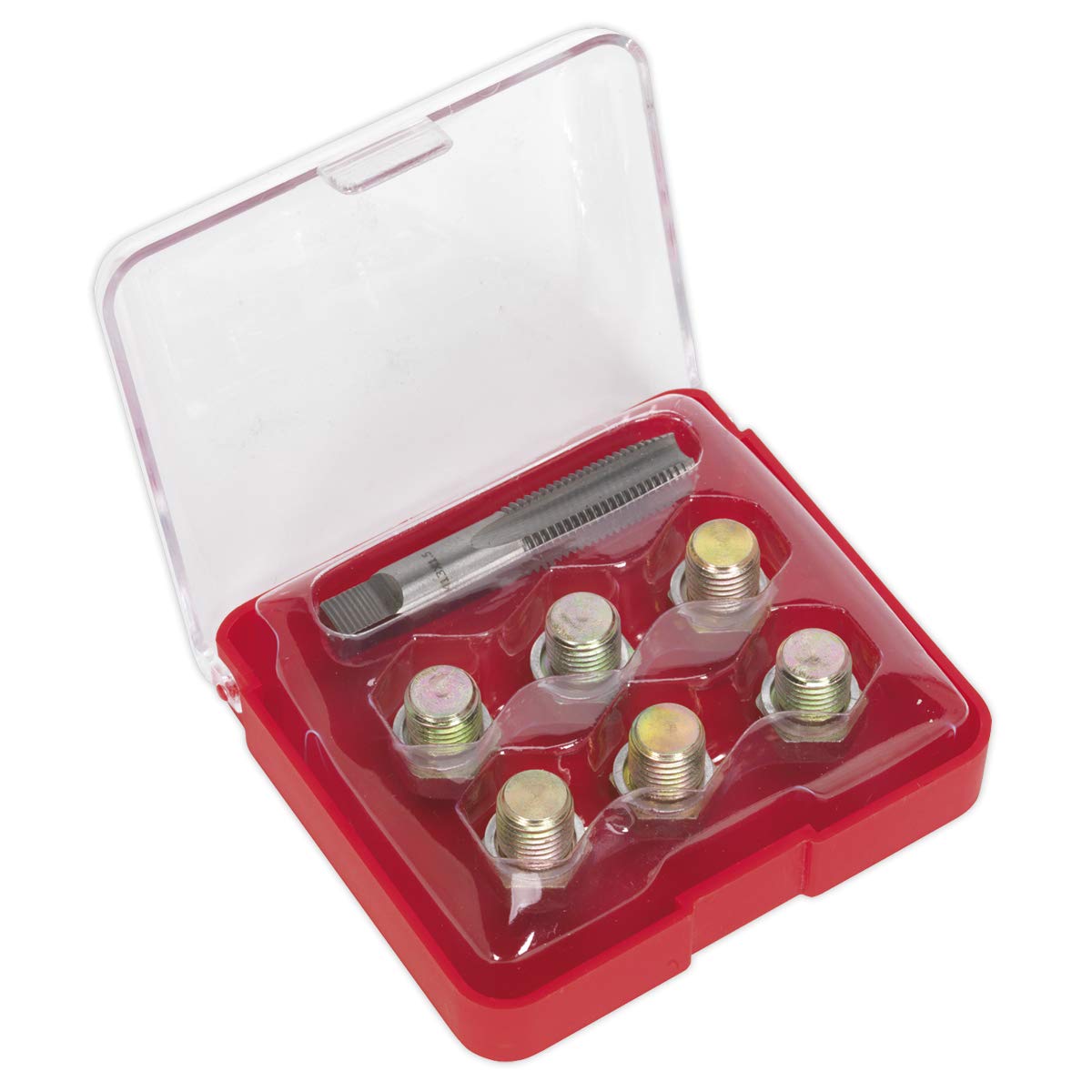 Sealey Oil Drain Plug Thread Repair Kit - M13 Keys Sump Plugs DIY Tools Garage